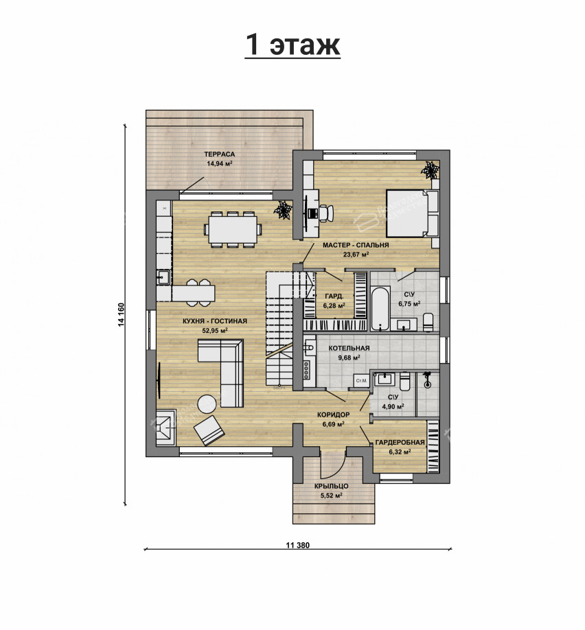 Дом из камня VZ-791
